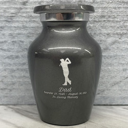 Customer Gallery - Golf Keepsake Urn - Gunmetal Gray