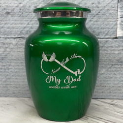 Customer Gallery - My Dad Walks With Me Sharing Urn - Shamrock Green