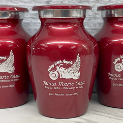 Customer Gallery - Riding with Angels Keepsake Urn - Ruby Red
