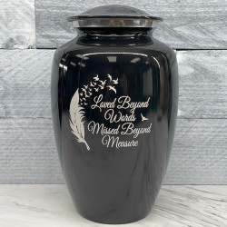 Customer Gallery - Loved Beyond Words Cremation Urn - Jet Black