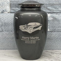 Customer Gallery - Muscle Car Cremation Urn - Gunmetal Gray