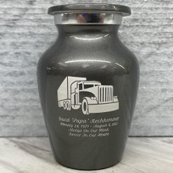 Customer Gallery - Semi Truck Keepsake Urn - Gunmetal Gray