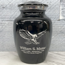 Customer Gallery - Eagle Sharing Urn - Jet Black