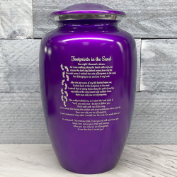 Customer Gallery - I Carried You Cremation Urn - Purple Luster