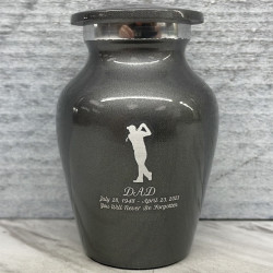 Customer Gallery - Golf Keepsake Urn - Gunmetal Gray