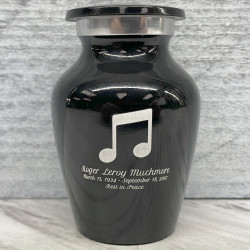 Customer Gallery - Music Note Keepsake Urn - Jet Black