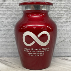 Customer Gallery - Infinity Keepsake Urn - Ruby Red