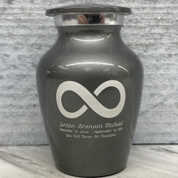 Customer Gallery - Infinity Keepsake Urn - Gunmetal Gray