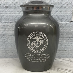Customer Gallery - Marine Corps Sharing Urn - Gunmetal Gray