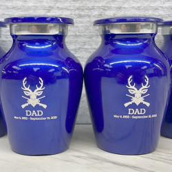 Customer Gallery - Deer Hunter Keepsake Urn - Midnight Blue