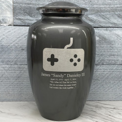 Customer Gallery - Gaming Cremation Urn - Gunmetal Gray