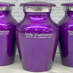 Customer Gallery - Purple Luster Keepsake Urn