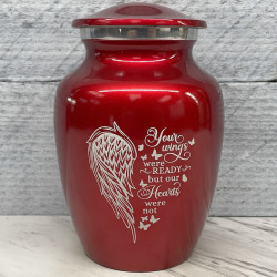 Customer Gallery - Your Wings Were Ready Sharing Urn - Ruby Red