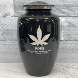 Customer Gallery - Marijuana Cremation Urn - Jet Black