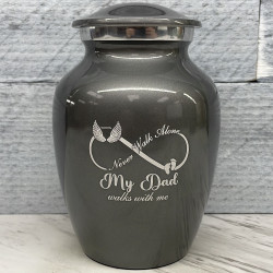 Customer Gallery - My Dad Walks With Me Sharing Urn - Gunmetal Gray