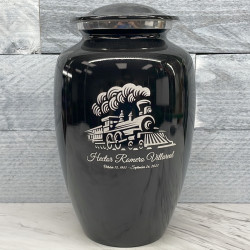 Customer Gallery - Train Cremation Urn - Jet Black