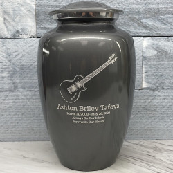 Customer Gallery - Electric Guitar Cremation Urn - Gunmetal Gray