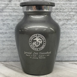 Customer Gallery - Marine Corps Keepsake Urn - Gunmetal Gray