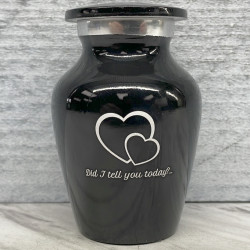Customer Gallery - Loving Hearts Keepsake Urn - Jet Black