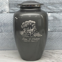 Customer Gallery - Train Cremation Urn - Gunmetal Gray