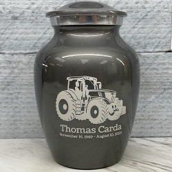 Customer Gallery - Modern Tractor Sharing Urn - Gunmetal Gray