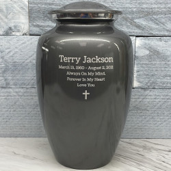 Customer Gallery - Gunmetal Gray Cremation Urn