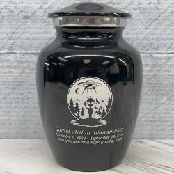 Customer Gallery - Alien UFO Sharing Urn - Jet Black