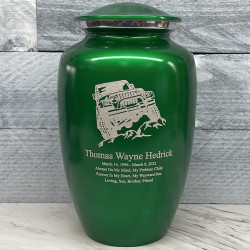 Customer Gallery - Offroad Truck Cremation Urn - Shamrock Green