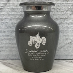 Customer Gallery - Classic Tractor Keepsake Urn - Gunmetal Gray