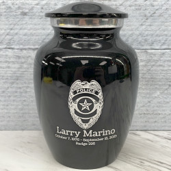 Customer Gallery - Police Sharing Urn - Jet Black