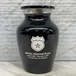 Customer Gallery - Police Keepsake Urn - Jet Black