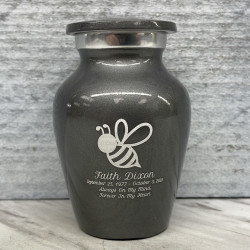 Customer Gallery - Bee Keepsake Urn - Gunmetal Gray