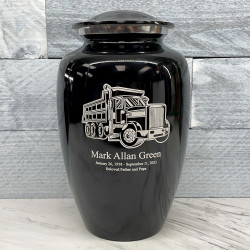 Customer Gallery - Dumping Truck Cremation Urn - Jet Black