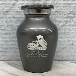 Customer Gallery - Dump Truck Keepsake Urn - Gunmetal Gray