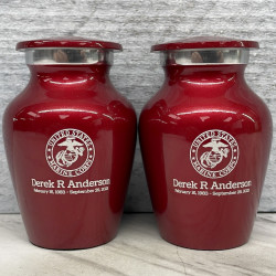 Customer Gallery - Marine Corps Keepsake Urn - Ruby Red