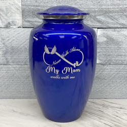 Customer Gallery - My Mom Walks With Me Cremation Urn - Midnight Blue