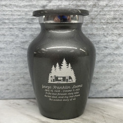 Customer Gallery - Travel Trailer Camper Keepsake Urn - Gunmetal Gray