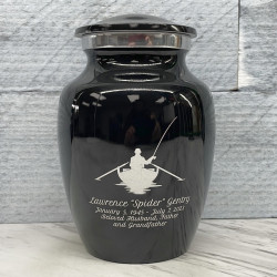 Customer Gallery - Fisherman Boat Sharing Urn - Jet Black