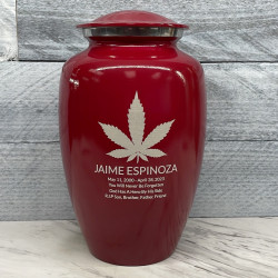 Customer Gallery - Marijuana Cremation Urn - Ruby Red