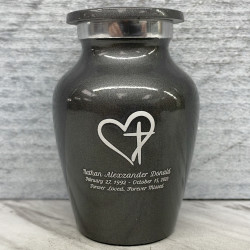 Customer Gallery - Love of Christ Keepsake Urn - Gunmetal Gray
