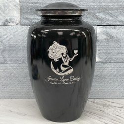 Customer Gallery - Mermaid Cremation Urn - Jet Black
