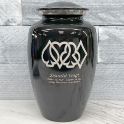 Customer Gallery - Card Suits Cremation Urn - Jet Black