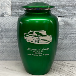 Customer Gallery - Classic Car Cremation Urn - Shamrock Green