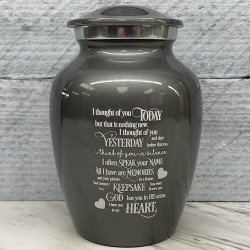 Customer Gallery - I Thought Of You Today Sharing Urn - Gunmetal Gray