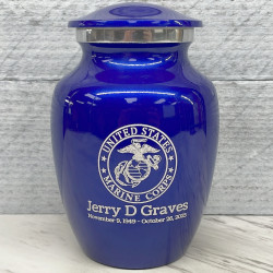 Customer Gallery - Marine Corps Sharing Urn - Midnight Blue