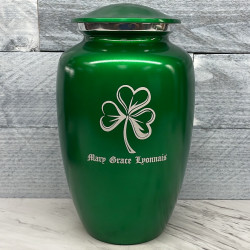 Customer Gallery - Shamrock Cremation Urn - Shamrock Green