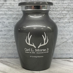 Customer Gallery - Antlers Keepsake Urn - Gunmetal Gray