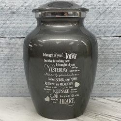 Customer Gallery - I Thought Of You Today Sharing Urn - Gunmetal Gray
