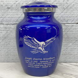 Customer Gallery - Eagle Sharing Urn - Midnight Blue