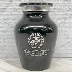 Customer Gallery - Marine Corps Keepsake Urn - Jet Black